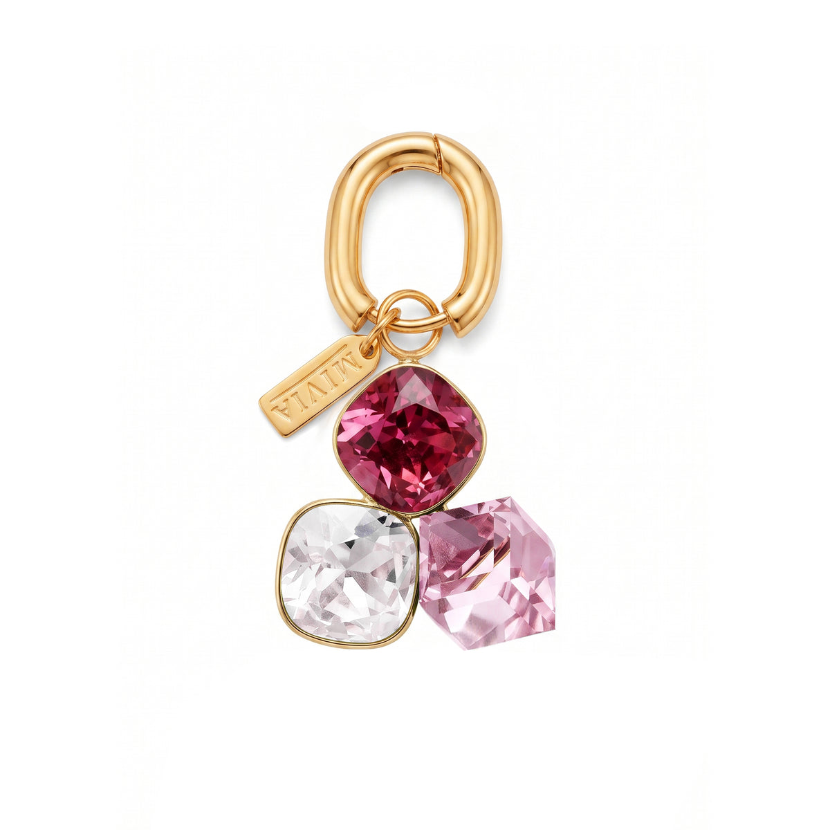 3D Crystal Charm - Crimson