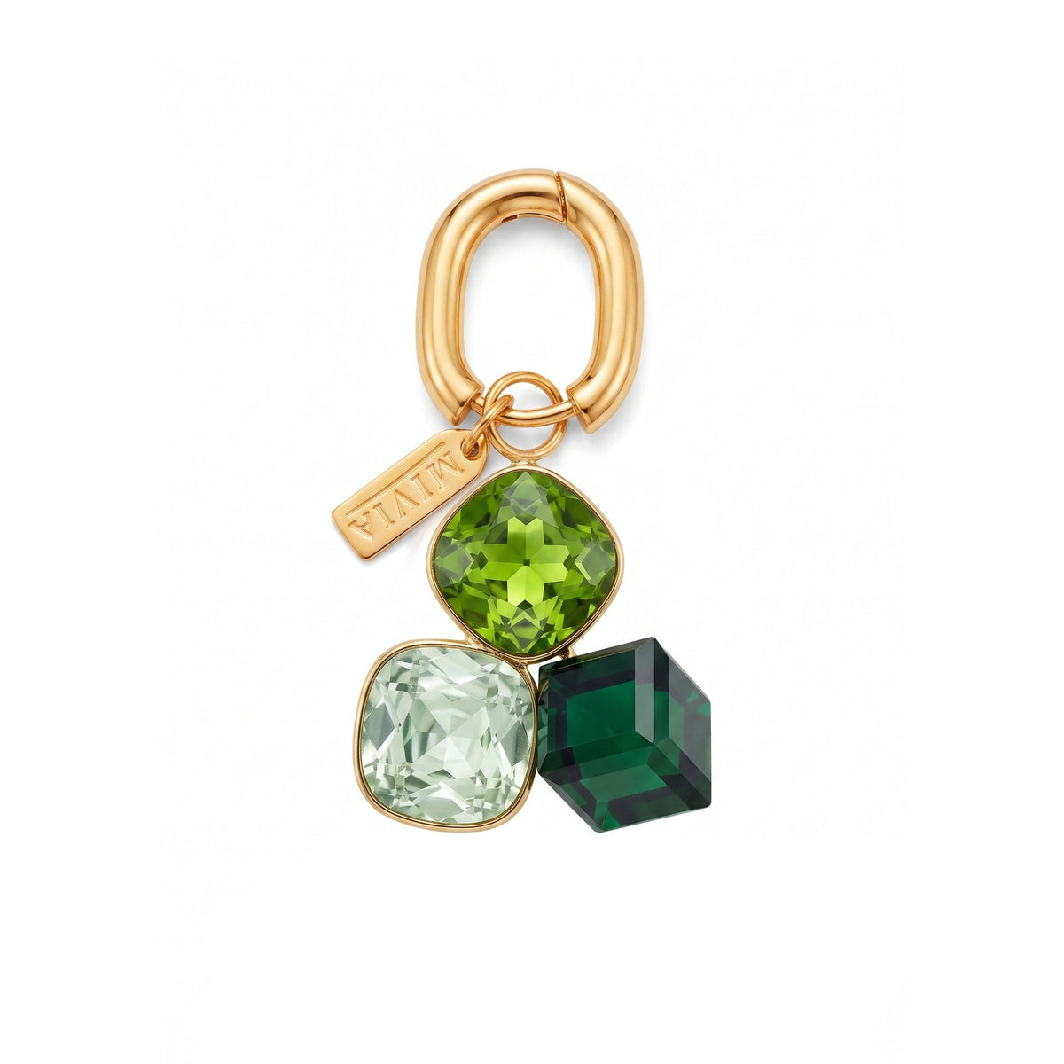 3D Crystal Charm - Jade