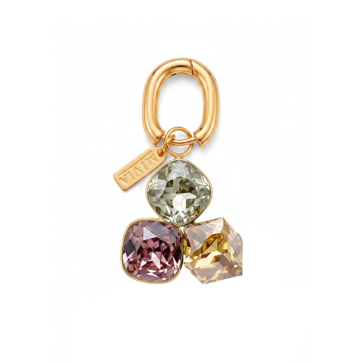 3D Crystal Charm - Autumn Tan