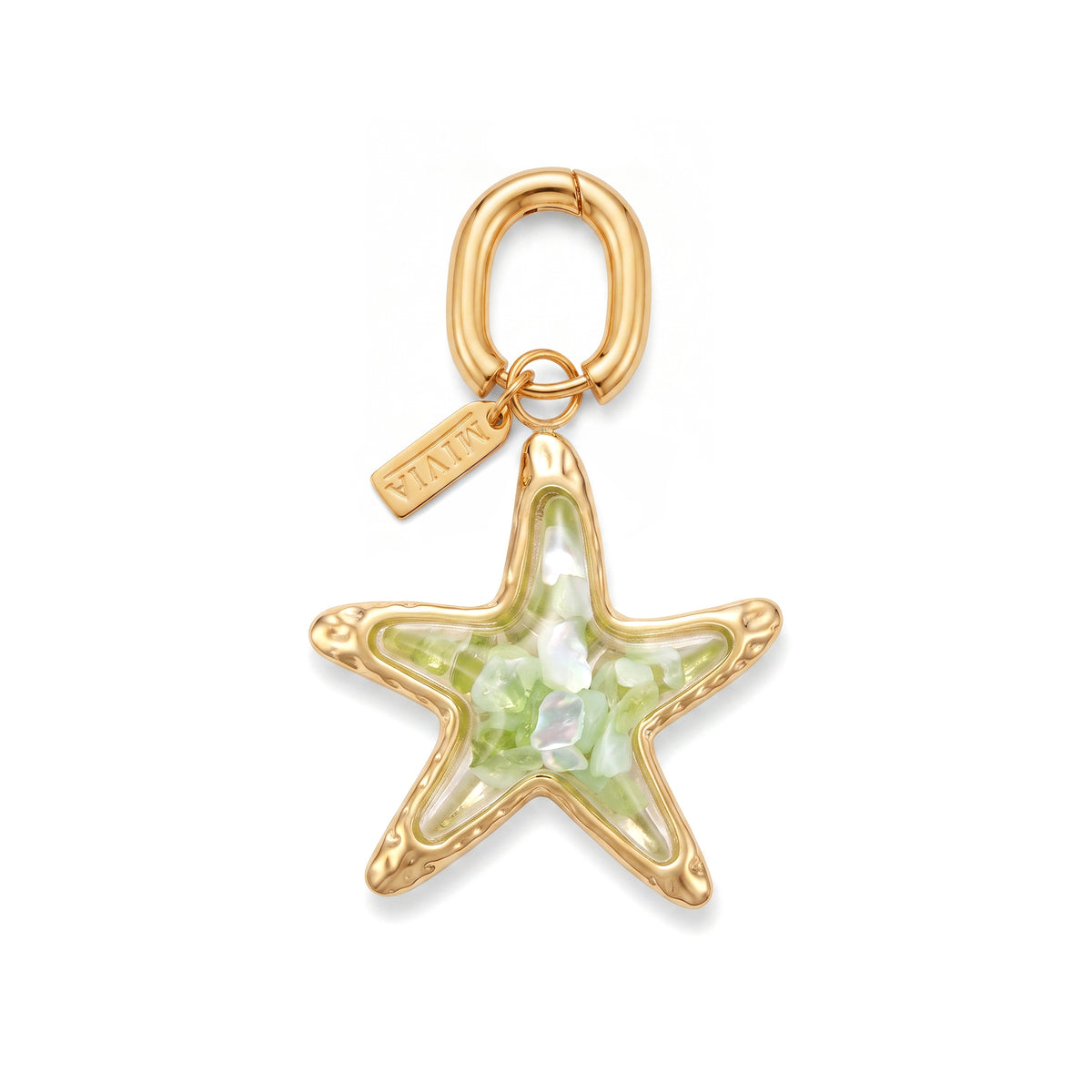 Glowing Starfish Pendant - Mint Green